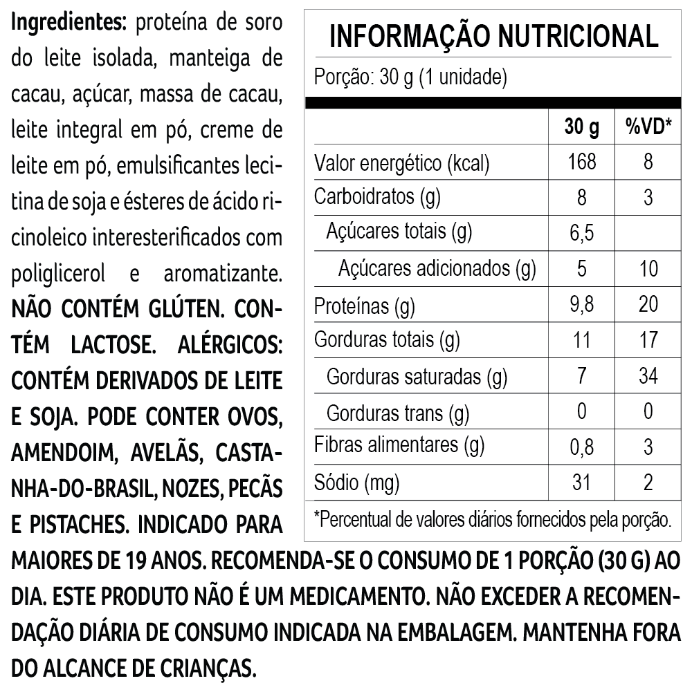 Tablete Whey Choc ao Leite 30g, , large. image number 2