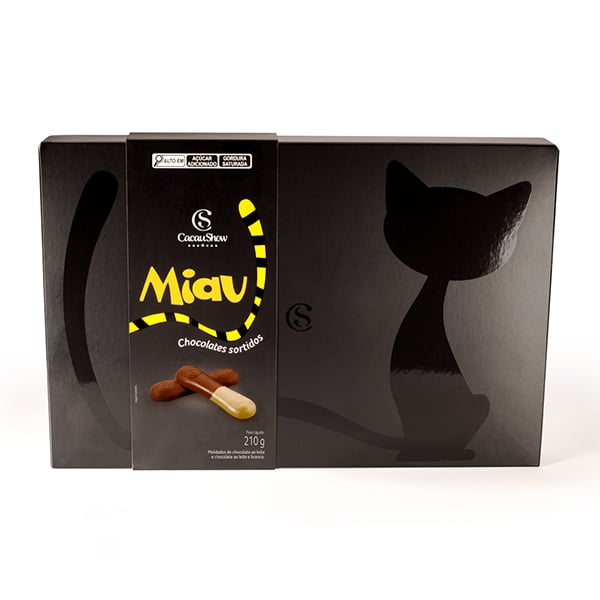 Caixa de Tabletes Miau 210g