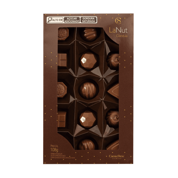 Caixa de Bombons Mini Show LaNut 108g