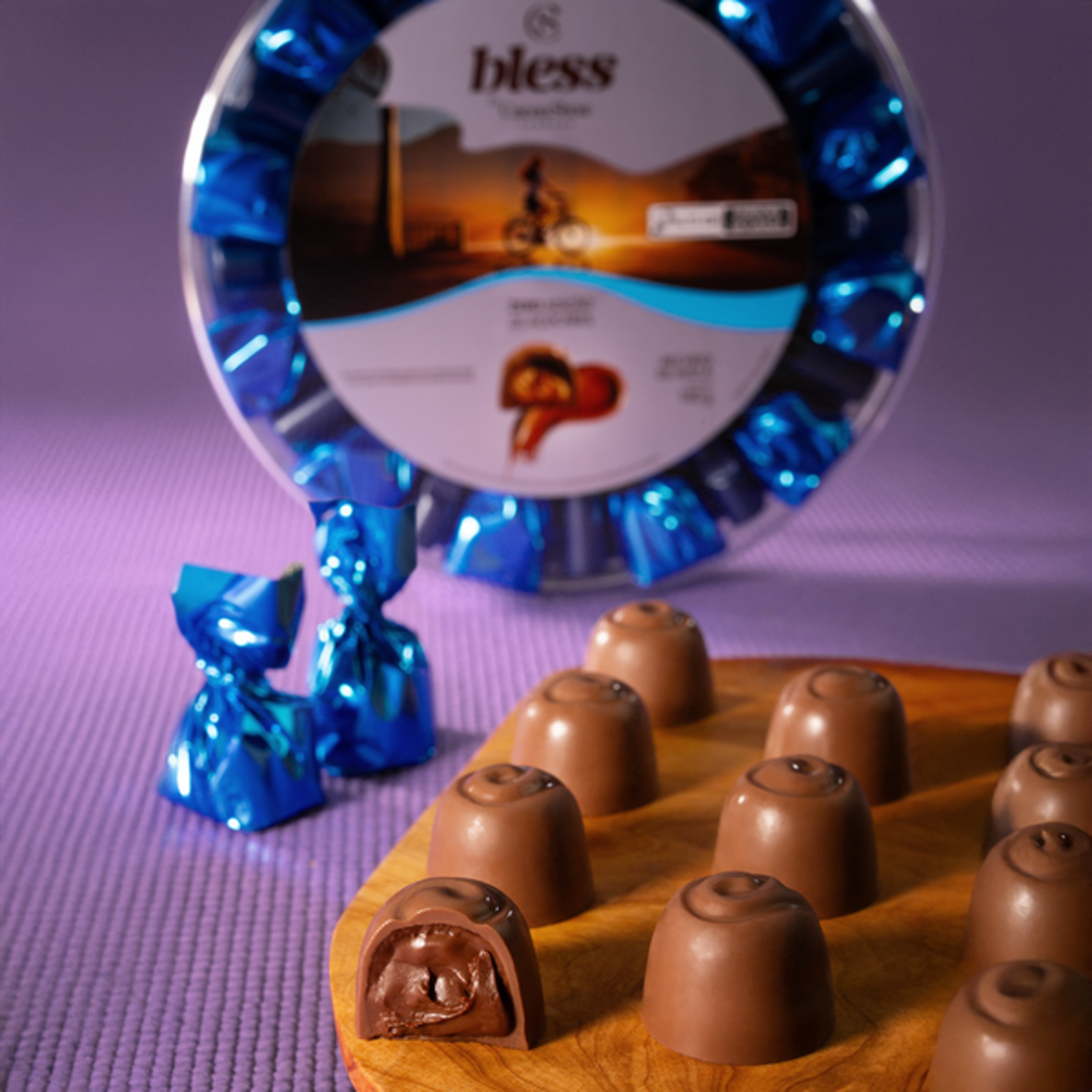 Caixa de Bombom Bless Zero Adi&ccedil;&atilde;o de A&ccedil;&uacute;car Avel&atilde; 160g, , large. image number 1