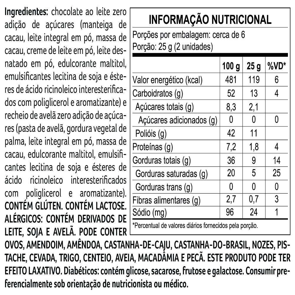 Cubo Bless Zero Adi&ccedil;&atilde;o de A&ccedil;&uacute;car Avel&atilde; 145g, , large. image number 1