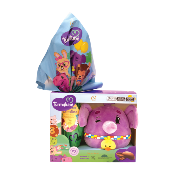 Ovo de P&aacute;scoa ao Leite Almofada TurmaTube 170g