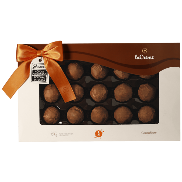 Caixa de Trufas laCreme ao Leite 225g
