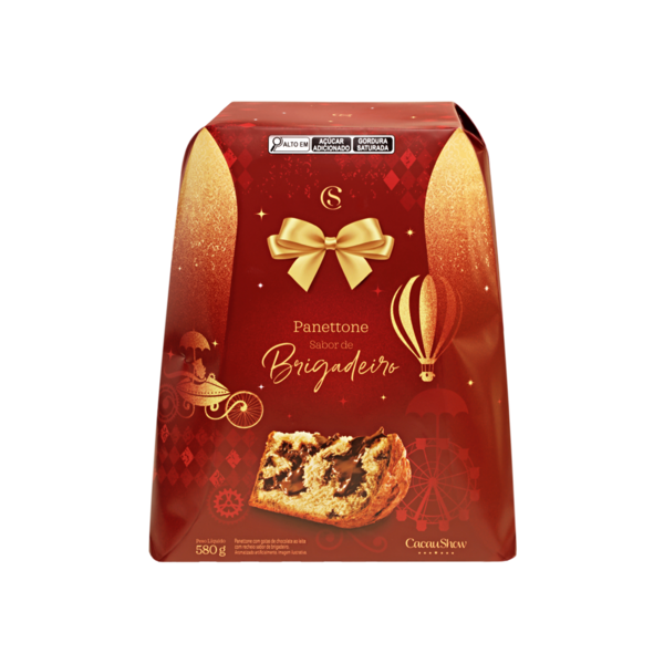 Panetone com Recheio de Brigadeiro 580g