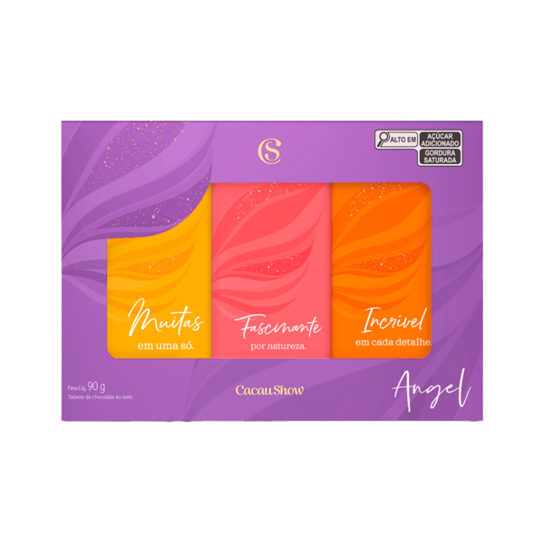 Caixa de Tabletes ao Leite Amor 120g