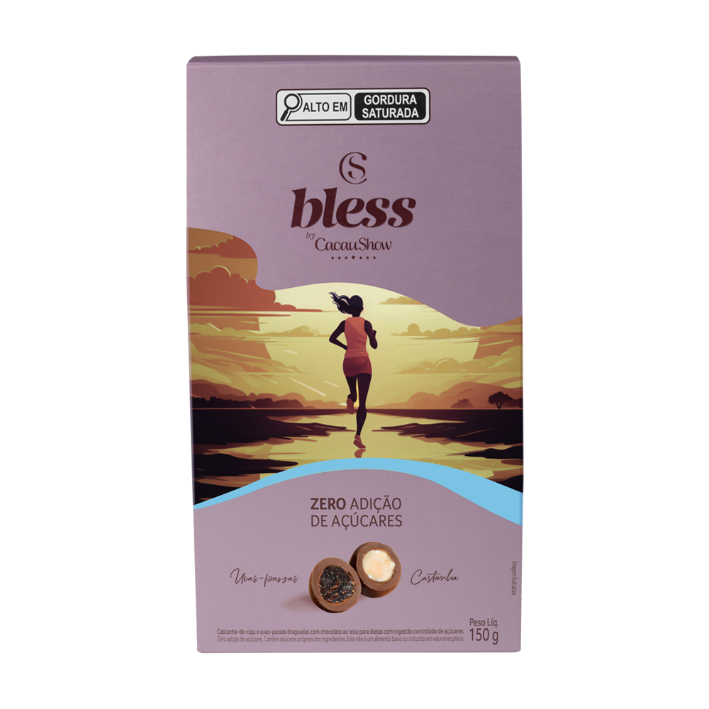 Drageado Bless Zero Adi&ccedil;&atilde;o de A&ccedil;&uacute;car ao Leite 150g, , large. image number 0