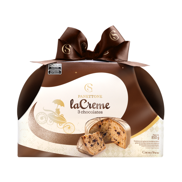 Panetone laCreme 3 Chocolates 850g