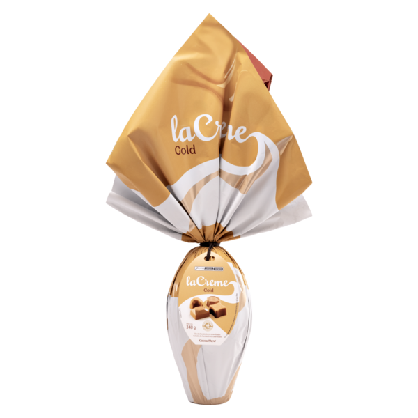 Ovo de P&aacute;scoa laCreme Gold Branco 348g