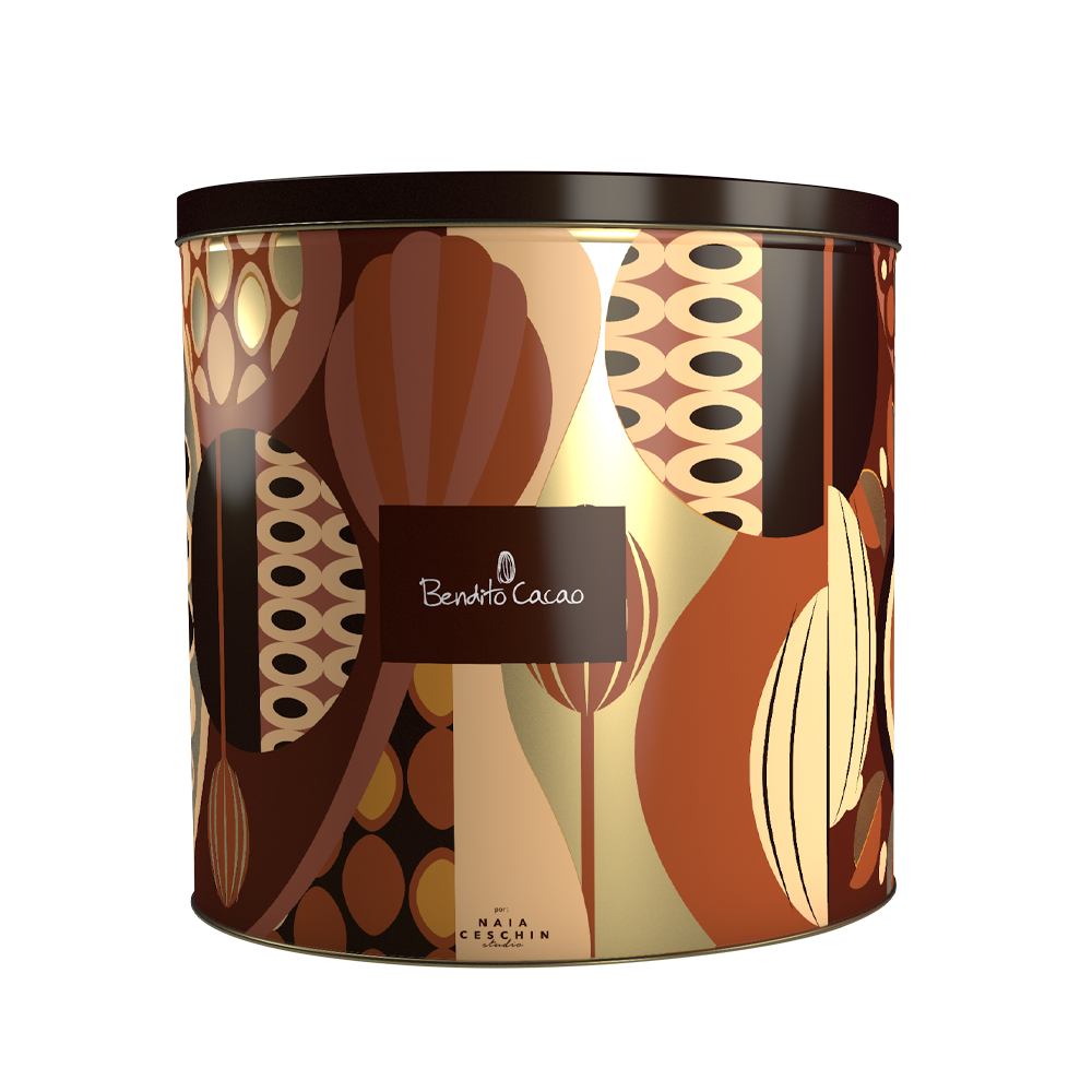 Panetone Bendito Cacao Geleia de Cacau Lata Marrom 1kg, , large. image number 1