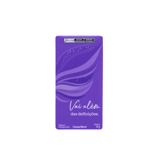 Tablete de Chocolate ao Leite Mulheres 30g