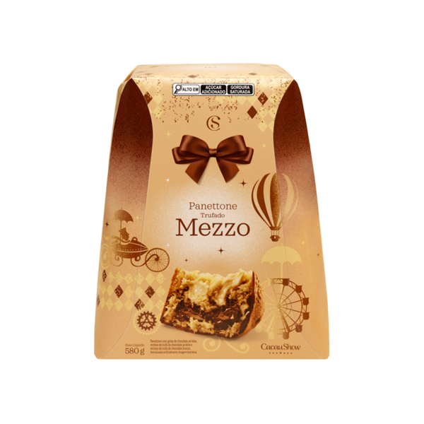 Panetone Trufado Mezzo 580g